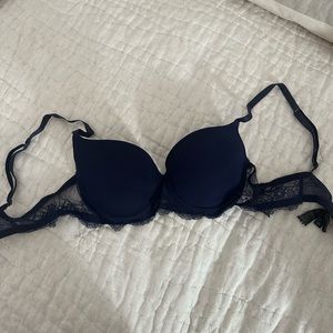 La Perla navy bra size 34B with lace